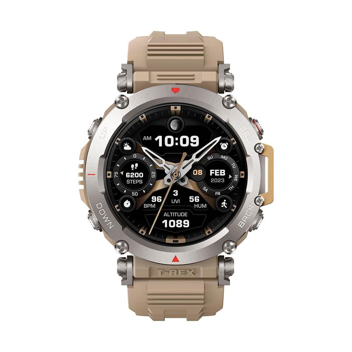 Amazfit T-Rex Ultra 47mm SmartWatch Reloj Deportivo Premium Multideporte con GPS Navegación en Tiempo Real Ejercicio de Fuerza 160+ Modos Deportivos Frecuencia cardíaca Monitoreo SpO2