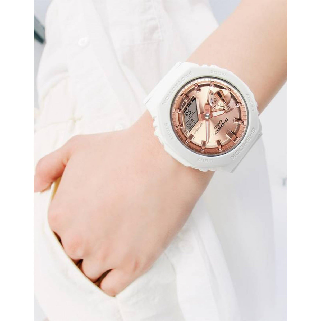 Casio Reloj Mujer Analogico/Digital Cuarzo con Correa de Resina GMA-S2100MD-7AER