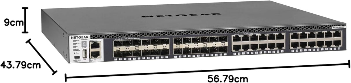 Netgear XSM4348S-100NES - Stackable Switch (M4300-24X24F 48-Port 10G, 24x10GBASE-T, 24xSFP+, for Top-of-The Rack and Network Core or Server Aggregation)