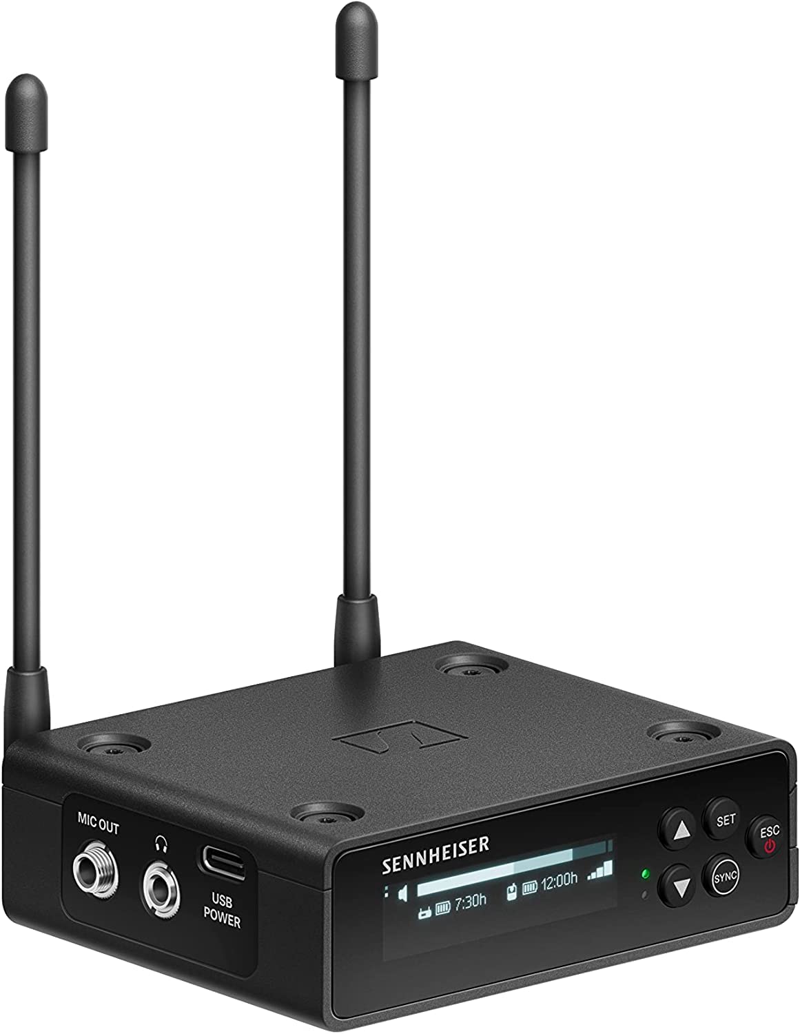 Sennheiser EW-DP 835 Set (U1/5) Sistema de micrófono inalámbrico UHF Digital portátil con transmisor portátil SKM-5 y módulo de micrófono dinámico cardioide MMD 835 - Negro (700036)