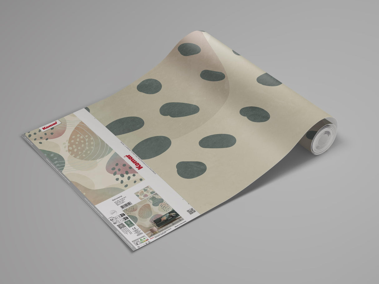 Komar Papel pintado fotográfico de fieltro Bohorama – Tamaño 350 x 250 cm – Papel pintado, decoración de pared, salón, dormitorio, oficina