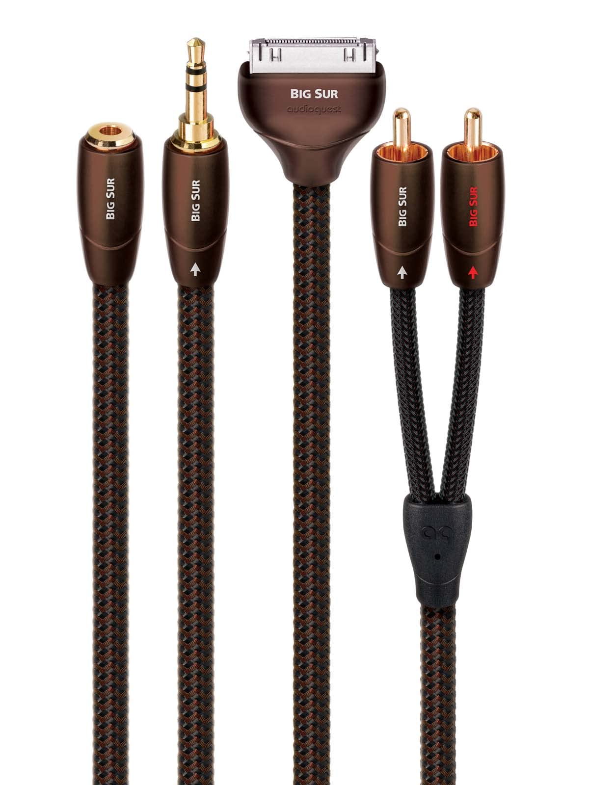 AudioQuest 12m Big Sur 3.5mm - 2xRCA Cable de Audio 3,5mm Negro - Cables de Audio (3,5mm, 2 x RCA, Cobre, 12 m, Negro)