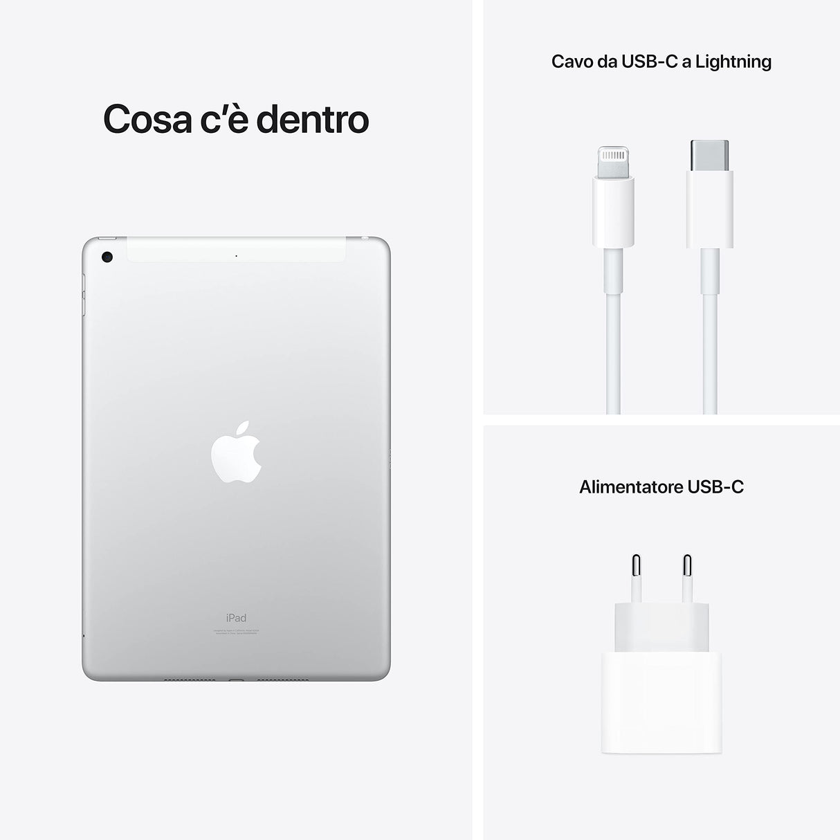 Apple 2021 iPad (de 10,2 Pulgadas con Wi-Fi + Cellular, 256 GB) - Plata (9.ª generación)