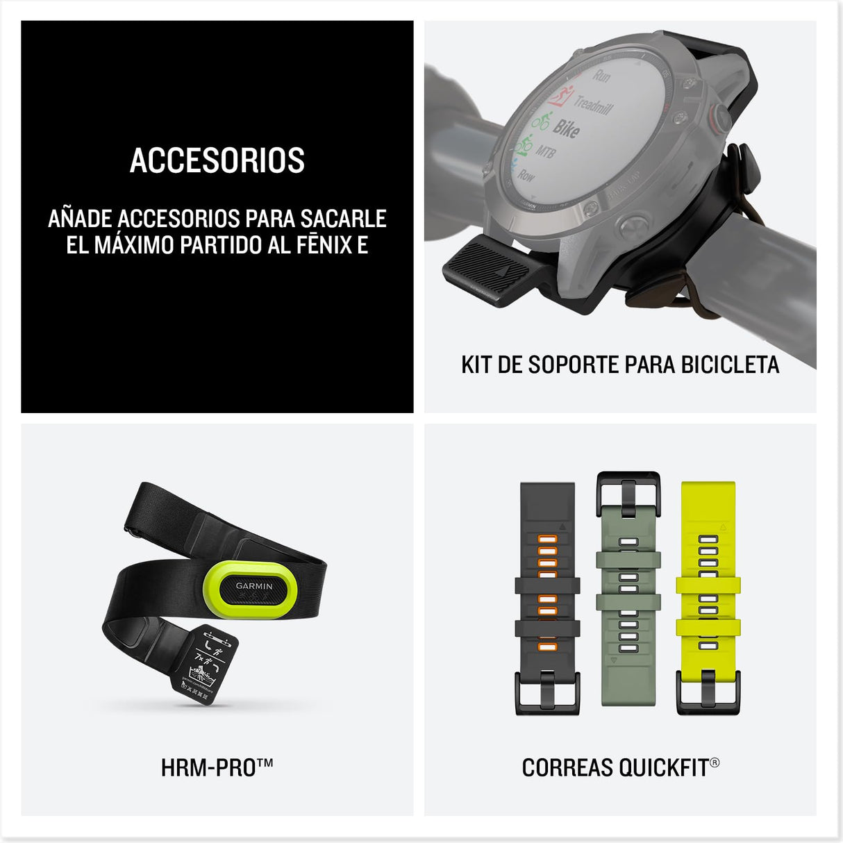Garmin fēnix E - 47mm - Reloj de Alto Rendimiento GPS Multideporte con Pantalla táctil AMOLED, Frecuencia cardíaca, Mapas y hasta 10 días de autonomía, Acero Plateado