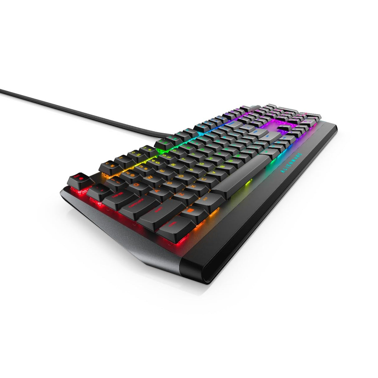 Dell Teclado para juegos mecánico RGB de bajo perfil Alienware, AW510K, estadounidense internacional (QWERTY)