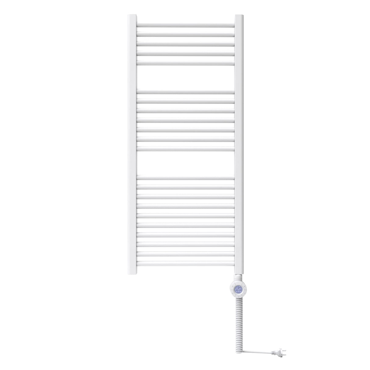 Bosch - Heat Radiator 4500 - Radiador de baño eléctrico, tamaño 1110x500 mm, 500 vatios, con toallero y termostato integrado, color blanco
