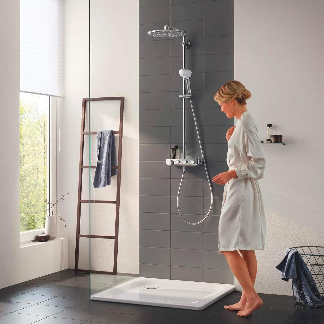 Grohe Euphoria Smartcontrol 310 - Sistema de Ducha con Termostato incorporado, Blanco (26508LS0)