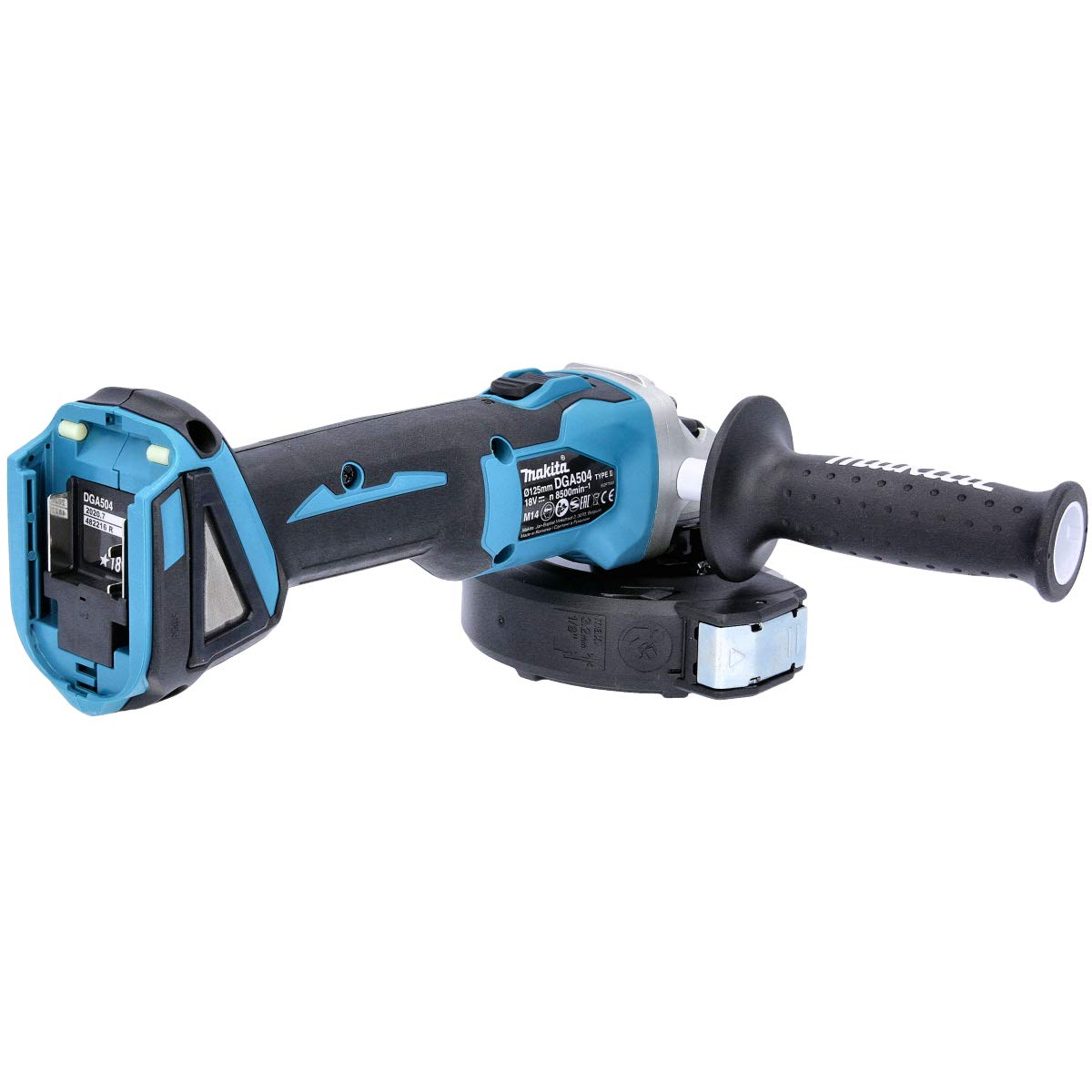 Makita Amoladora angular inalámbrica DGA504ZJ, color azul