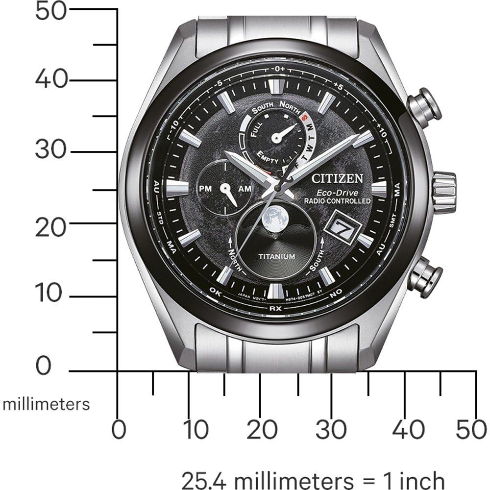 Citizen Reloj Multiesfera para Hombres de con Correa en Titanio BY1018-80E