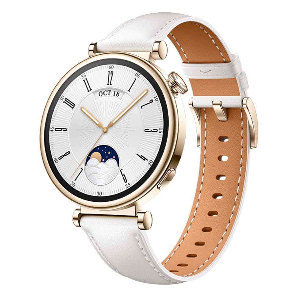 HUAWEI WATCH GT 4 41mm Smartwatch, hasta 7 días de batería, iOS & Android, gestión de calorías, seguimiento profesional de la salud, SpO2, monitoreo de la frecuencia cardíaca, versión española, Blanco