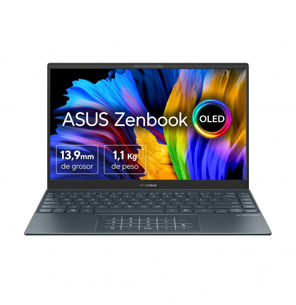 ASUS ASUS ZenBook 13 OLED UX325EA-KG705W - Portátil 13.3" Full HD (Core i7-1165G7, 16GB RAM, 512GB SSD, Iris Xe Graphics, Windows 11 Home) Gris Pino - Tec