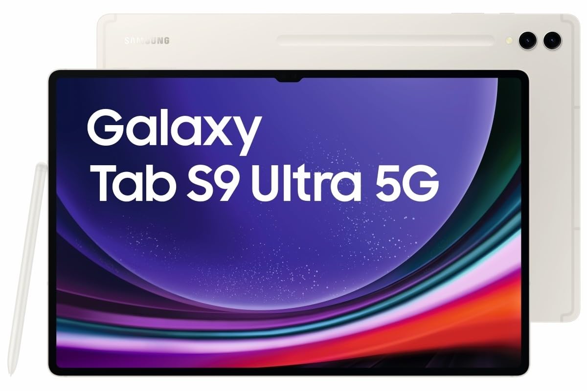 SAMSUNG Galaxy Tab S9 Ultra (2023) 14.6" Inch Android Tablet, S Pen Included (1TB ROM + 16GB RAM, 5G, Beige)