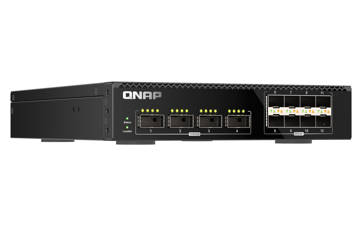 QSW-M7308R-4X Switch administrado de Alta Velocidad con Cuatro Puertos QSFP28 de 100 GbE y Ocho Puertos SFP28 de 25 GbE