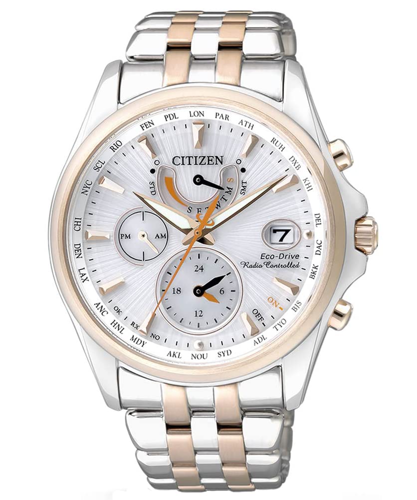 Citizen Reloj Analógico para Hombre de Cuarzo con Correa en Acero Inoxidable FC0014-54A