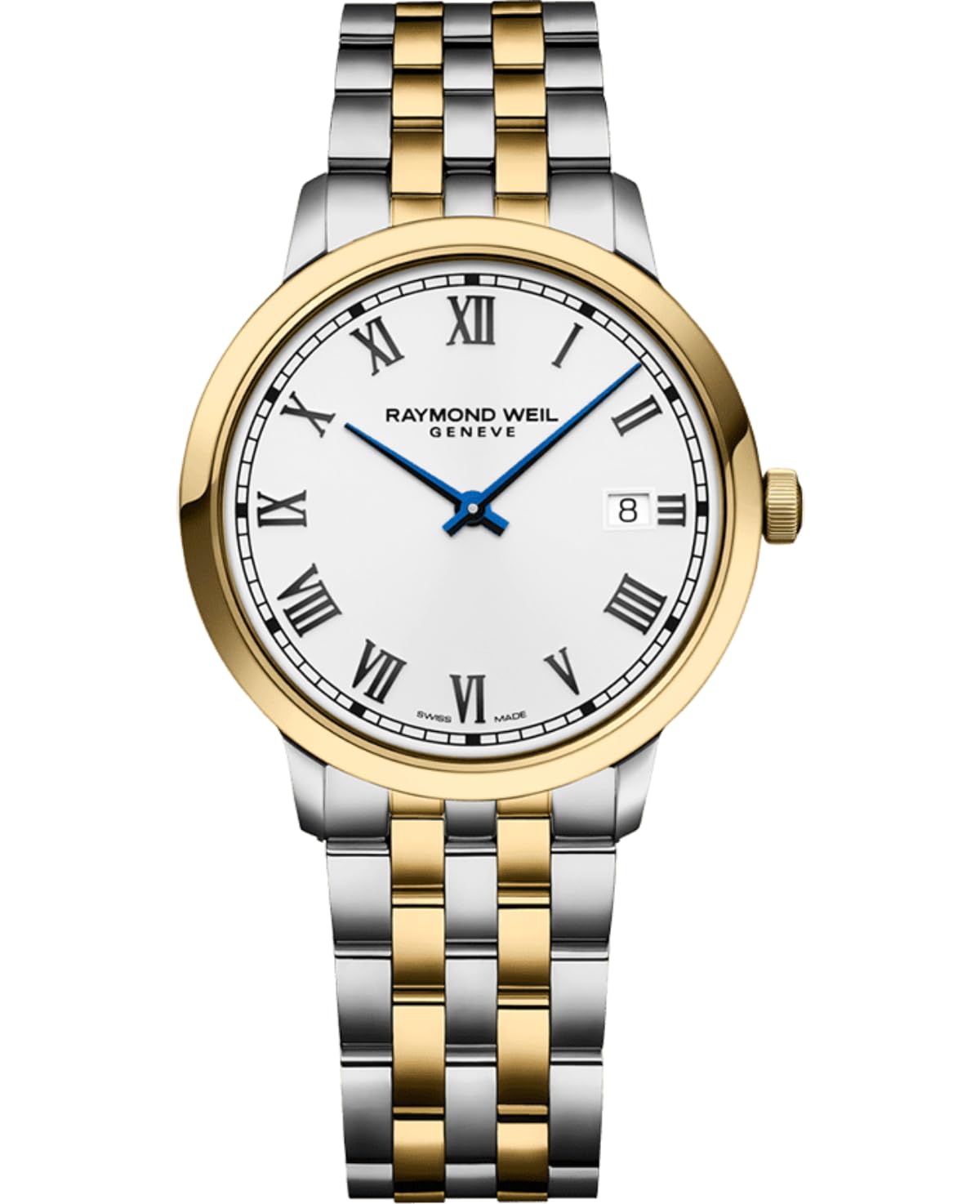 Raymond Weil Reloj Analógico para para Hombre de Cuarzo Suizo con Correa en Acero Inoxidable 5485-STP-00359