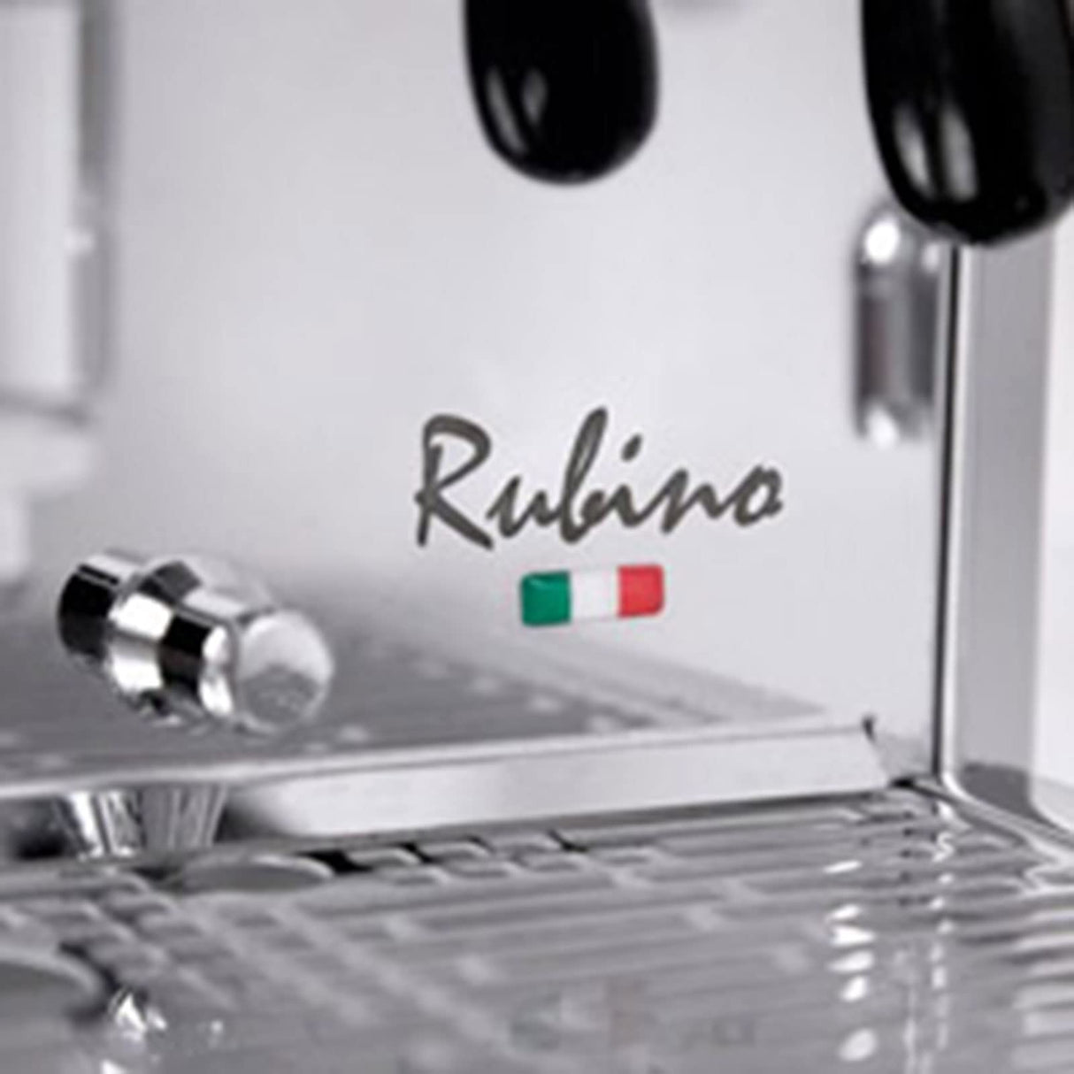 QuickMill Rubino 0981 - Cafetera espresso con portafiltro, depósito de agua de 3 litros, protección térmica, acero inoxidable