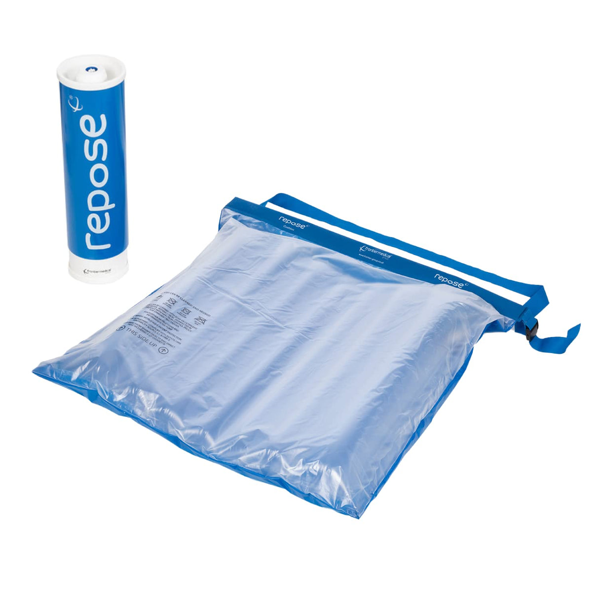 Repose - Cojín de Asiento de Alivio de presión con Bomba Manual - Cojín de presión Inflable para Silla o Silla de Ruedas - Ayuda en la prevención de úlceras por presión y úlceras por presión