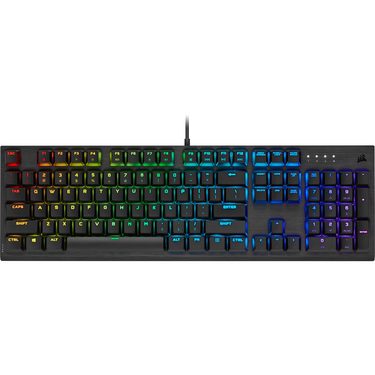 Corsair Compatible con K60 RGB Pro de bajo Perfil para Juegos Tastatur, RGB LED - Negro