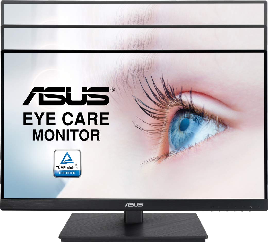 ASUS VA229QSB Monitor Eye Care: 21.5 pulgadas, FHD (Full HD 1920 x 1080), 75 Hz, Adaptive-Sync/FreeSync, DisplayPort, HDMI, Filtro de luz azul, Antiparpadeo, Soporte ergonómico