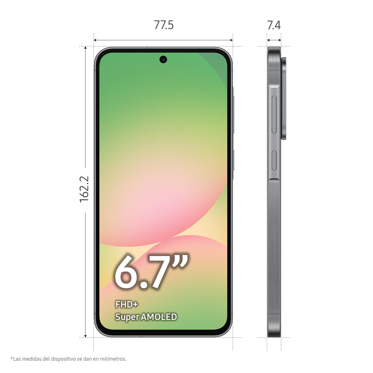 Samsung Galaxy A56 5G 128GB, Teléfono Móvil, 8GB RAM, 50MP Cámara, Negro, Garantía del Fabricante 3 Años + 1 Año Extra
