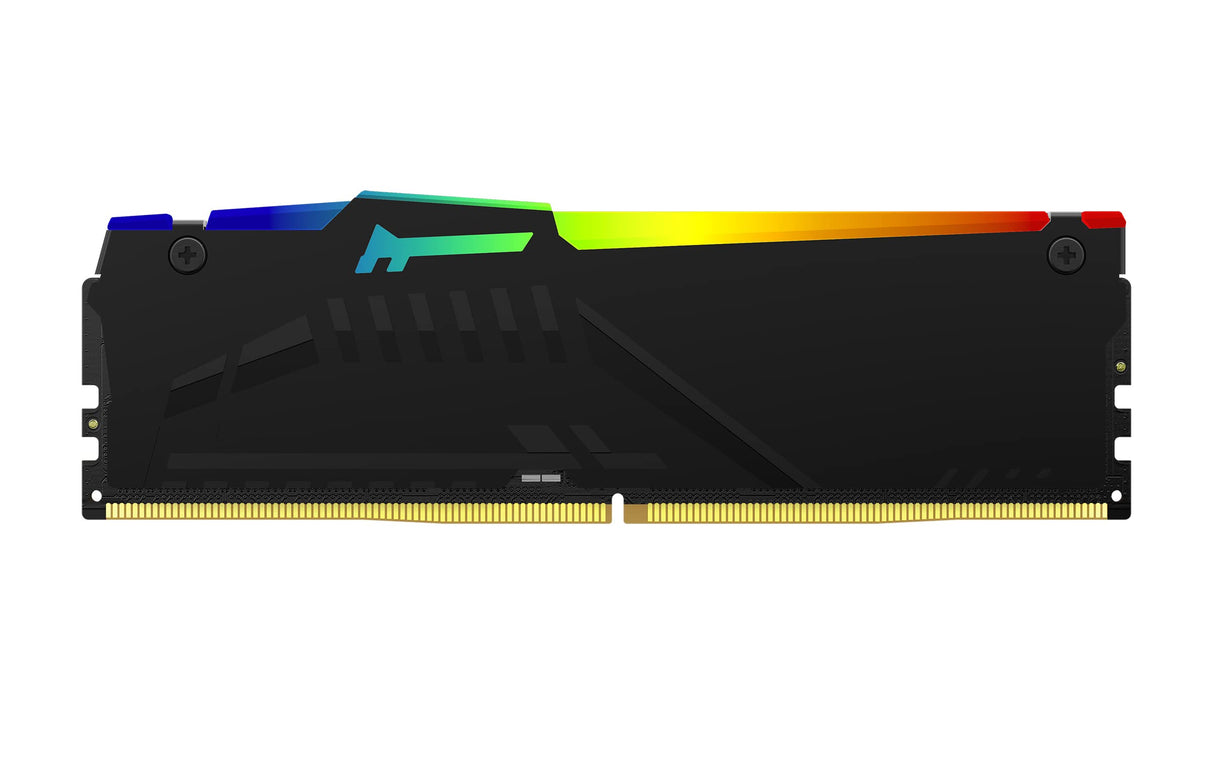 Kingston FURY Beast Negro RGB XMP 128GB 5600MT/s DDR5 CL40 DIMM Memoria gamer para Ordenadores de sobremesa Kit de 4 - KF556C40BBAK4-128