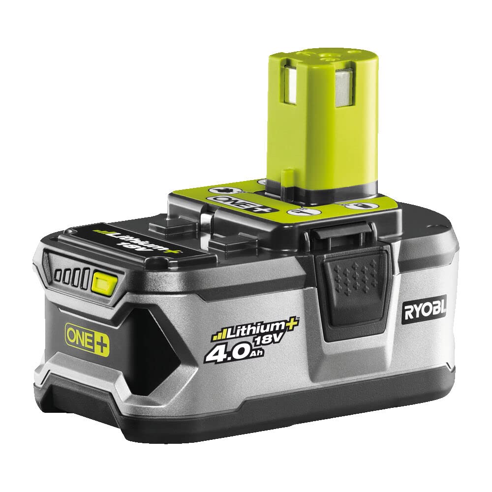 RYOBI - Escarificador Brushless Inalámbrico 18V ONE+ con 2 Baterías 4,0 Ah y Cargador de 2,0 A y Bolsa de Recogida 55l - Ancho 35cm - 4 Posiciones, 16 Cuchillas - Empuñadura Ajustable - RY18SFX35A-240