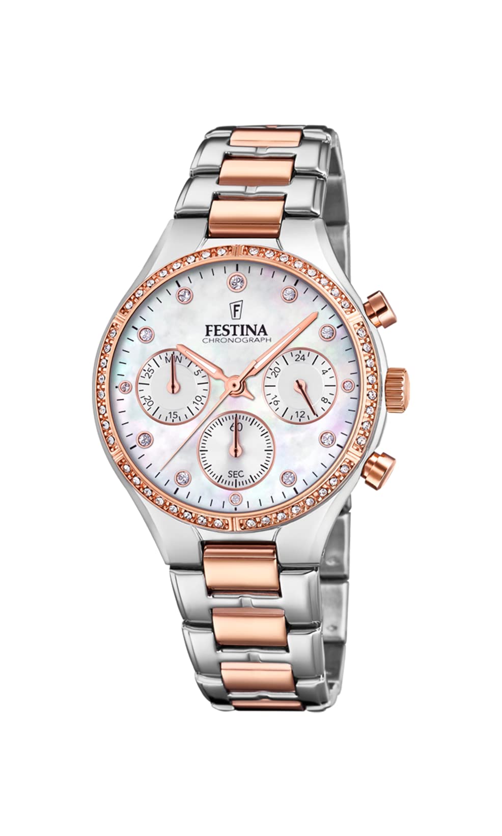 Reloj FESTINA para Mujer F20403/1 Boyfriend Collection Caja de Acero Inoxidable 316l Gris Plata Correa de Acero Inoxidable 316l Gris Plata