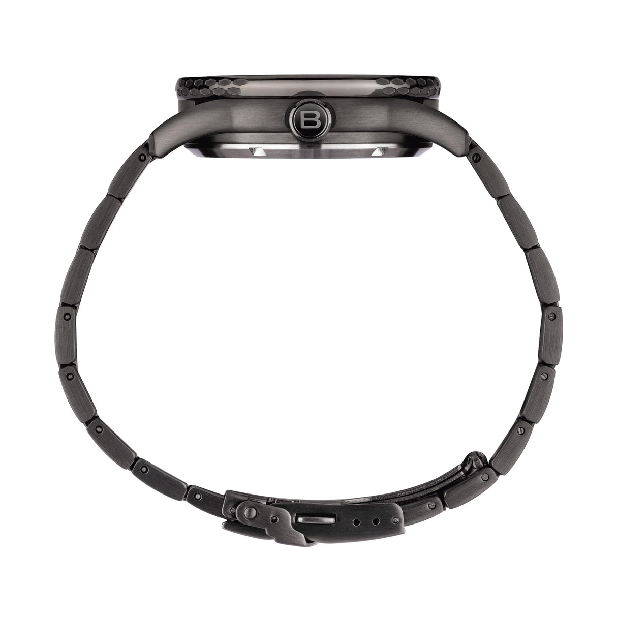 BREIL Reloj Hombre Abarth Monocolor Esfera Negra Movimiento AUTOMÁTICO Solo Tiempo y Pulsera DE Acero Color Gris TW2045