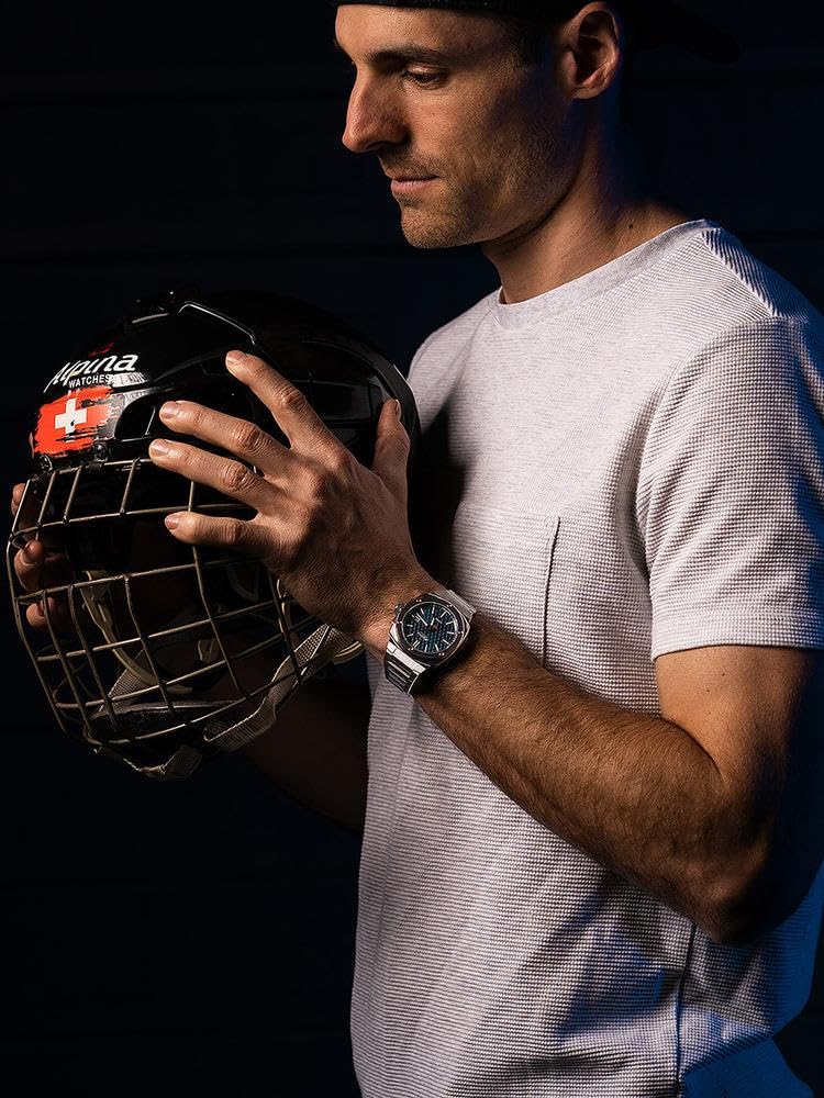 Alpina Reloj Analógico para Hombre de Cuarzo con Correa en Acero Inoxidable mid-39659