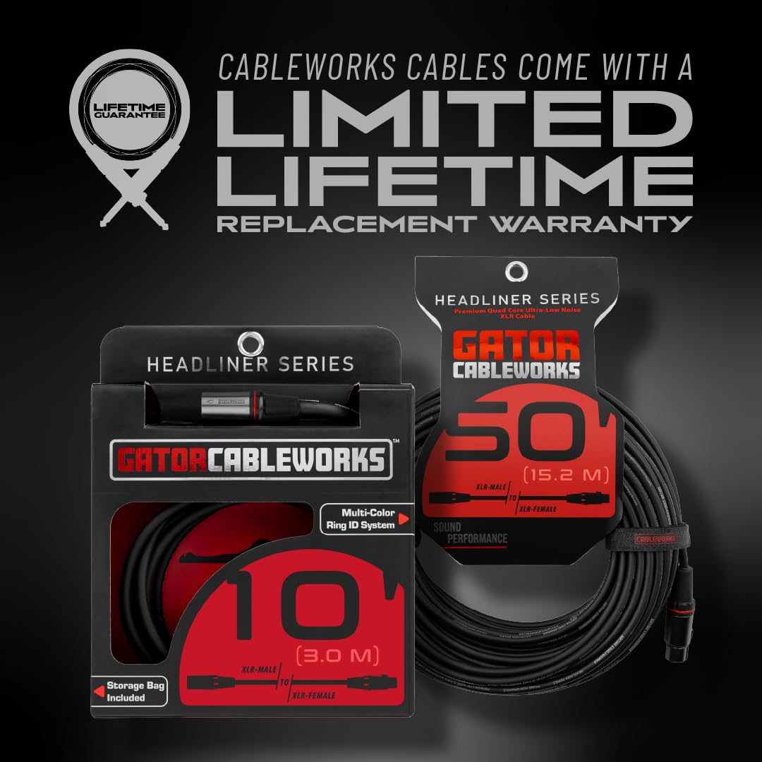 Gator Cableworks CBW-HDLXLR-CBLE-75 - Forro de techo serie 75 pies