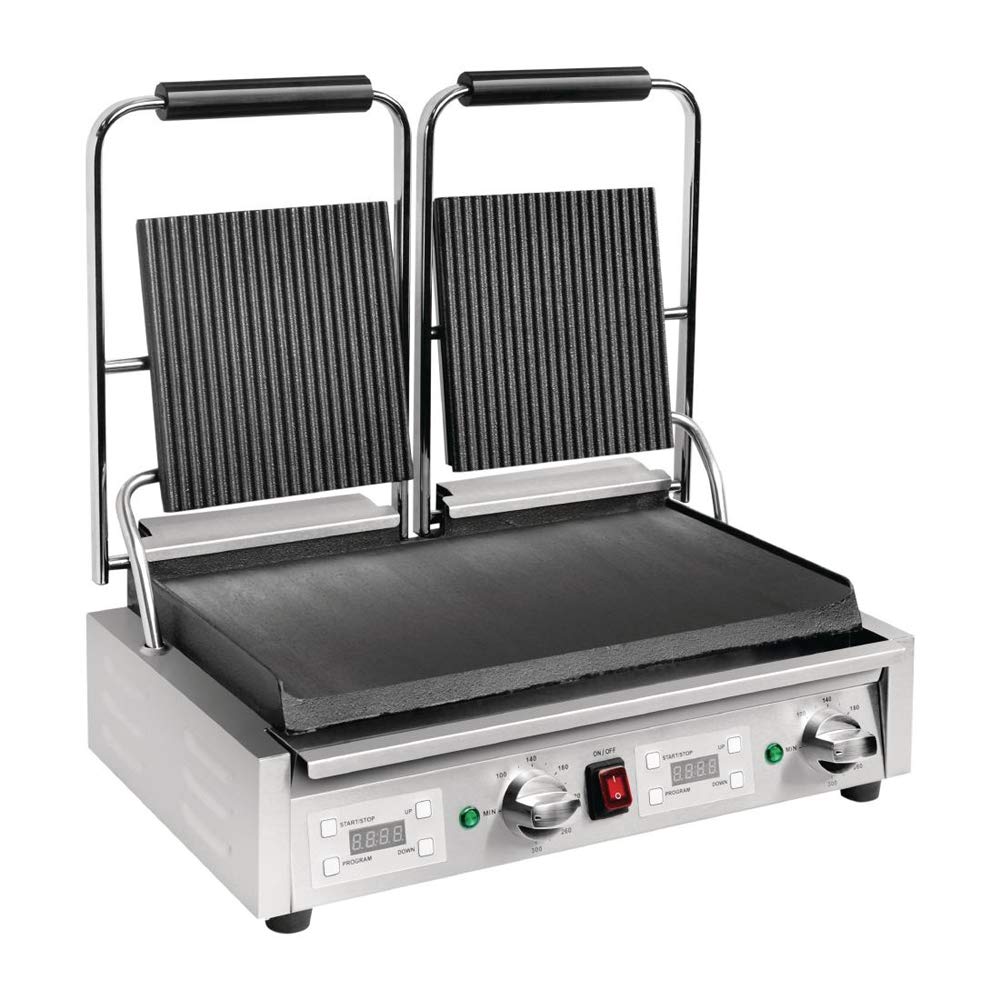 Buffalo FC385 - Parrilla doble estriada lisa
