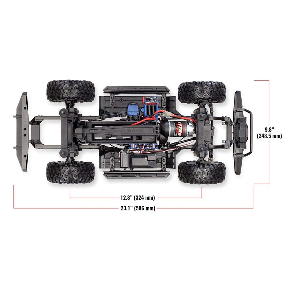 Traxxas Landrover Defender Rojo Brushed Auto RC Eléctrico Crawler 4 Ruedas de tracción (4WD) Listo para funcionar (RTR) 2.4