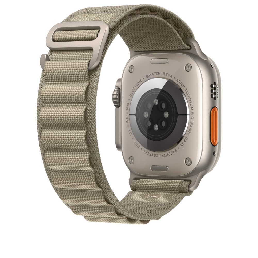 Apple Watch Band - Alpine Loop - 49 mm - Oliva - Talla S
