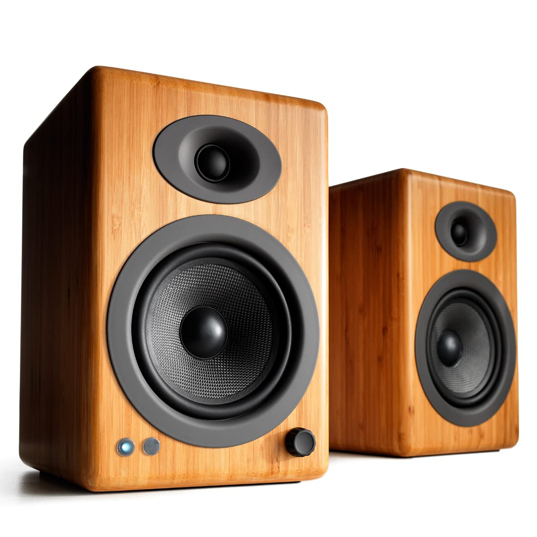 Audioengine Altavoces de estantería Altavoces Bluetooth A5 Plus de 150 W para Cine en casa y Estudios