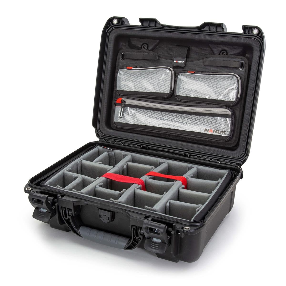 Nanuk 925 Funda rígida Impermeable con Organizador de Tapa y Divisor Acolchado - Negro (925-6001)