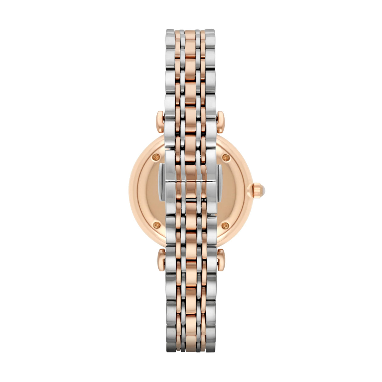 Emporio Armani Reloj Analógico para Mujer de Cuarzo AR1926 Multicolor (Oro rosa/Plata)