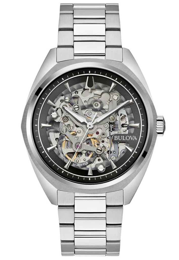 Bulova Reloj Analógico para Hombres de Automático con Correa en Acero Inoxidable 96A293