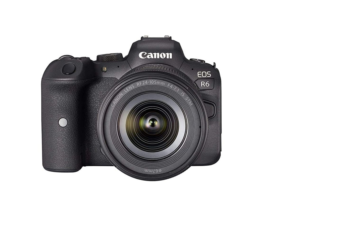 CANON EOS R6 Cámara Mirrorless + Objetivo RF 24-105 mm F4-7.1 IS STM, Cámara Evil Full Frame (20,1 MP) -6.5 EV, Vídeo 4K 60p, Dual Pixel CMOS AF II, Pantalla Táctil de Ángulo Variable, Negro