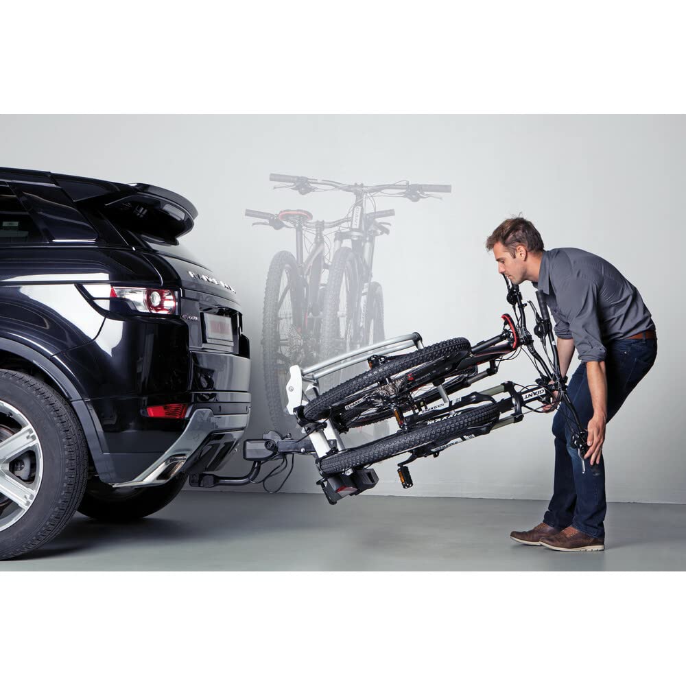 Yakima FOLDCLICK 2 Car bicycle holder Montaje de enganche trasero Negro, Metálico - Soporte de bicicleta (14,5 kg, 740 x 670 x 280 mm)