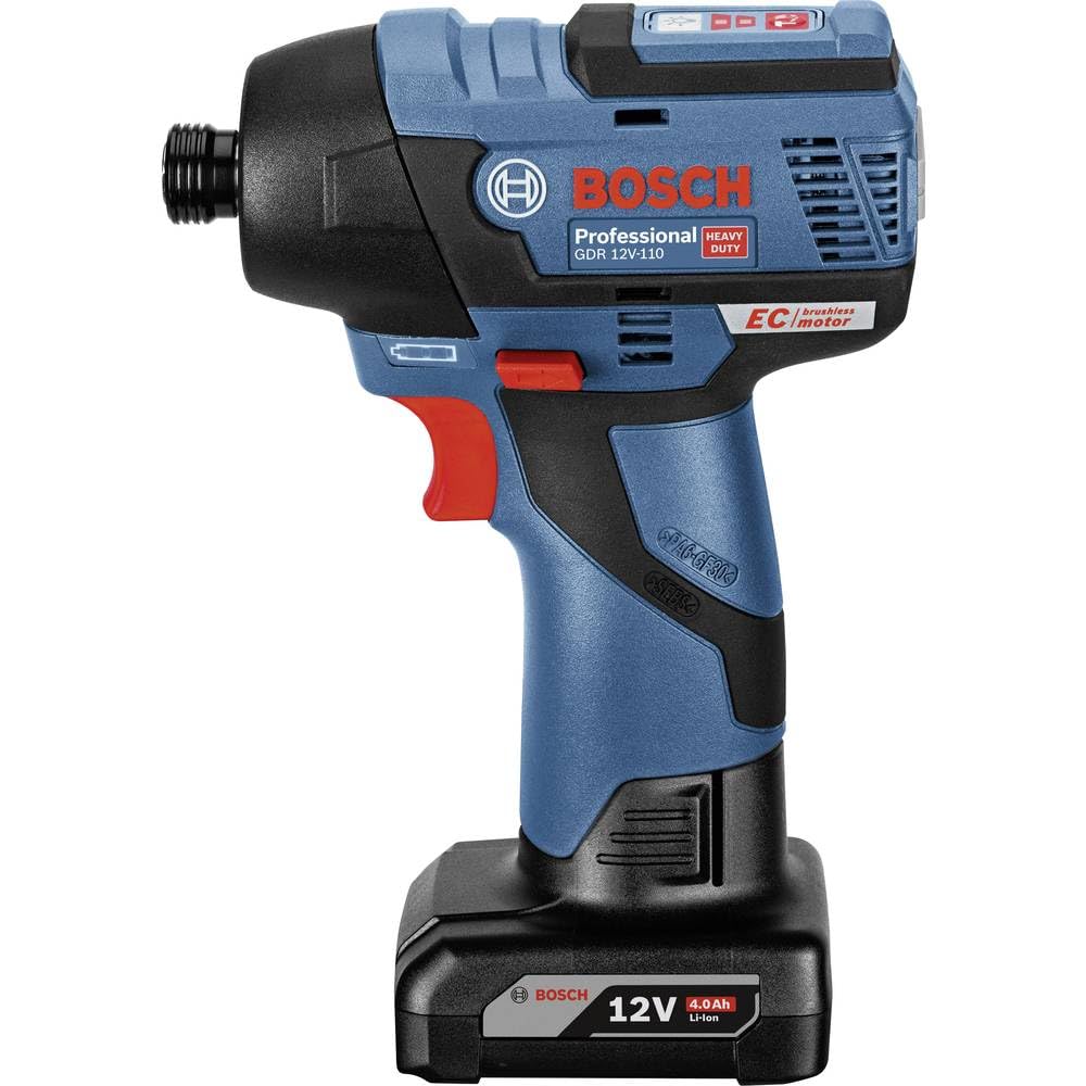 Bosch Professional 12V System GDR 12V-110 - Atornillador de impacto a batería (Brushless, 110 Nm, sin batería, en caja)