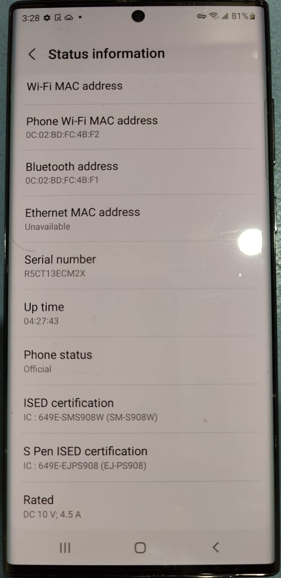 Samsung S22 Ultra 5G 8_128GB White