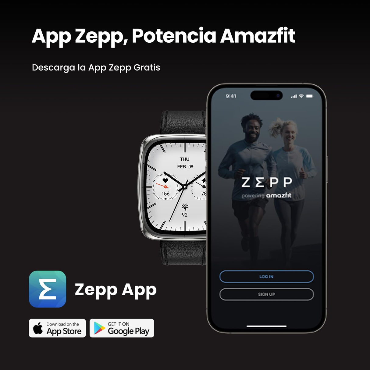 AMAZFIT Active 2 Reloj Inteligente Hombre y Mujer, Smartwatch con Pantalla AMOLED 1.75", Mapas Offline, GPS, Batería 10 Días, 160+ Modos Deportivos, Monitor de Ritmo Cardíaco y Sueño para iOS Android