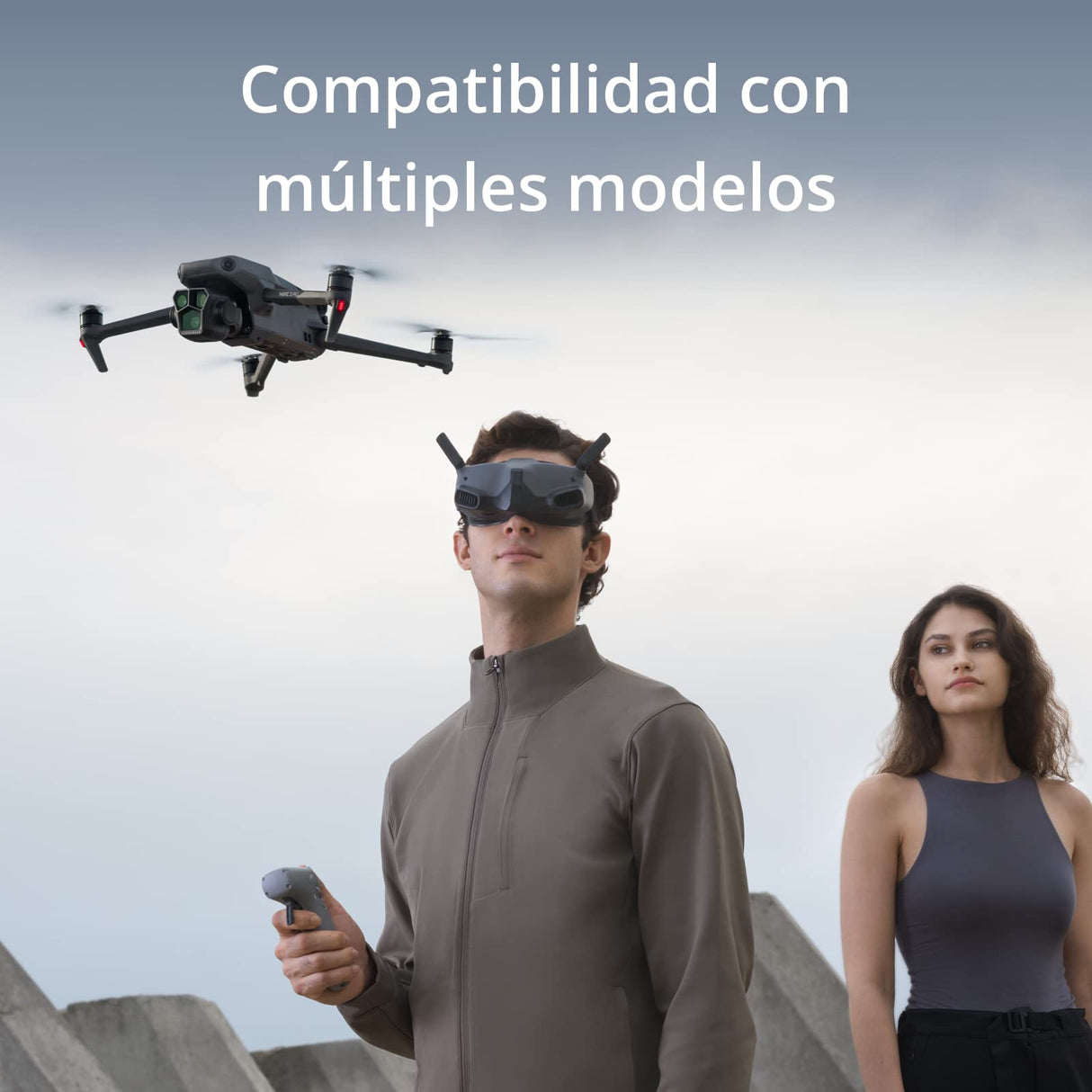 DJI Goggles Integra - Gafas FPV Ligeras y portátiles, diseño Integrado, Pantallas Micro-OLED, transmisión de vídeo DJI O3+, HD con Baja latencia, Compatible con DJI Avata y Mucho más
