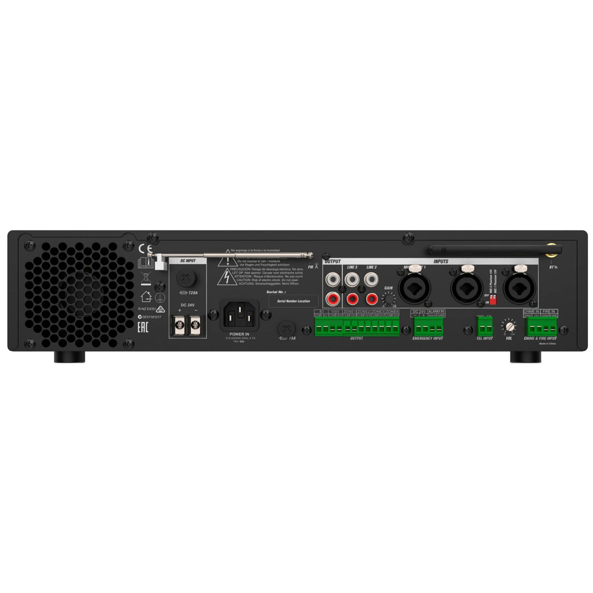 Audibax Zone 360BT Amplificador 4 Zonas 360W