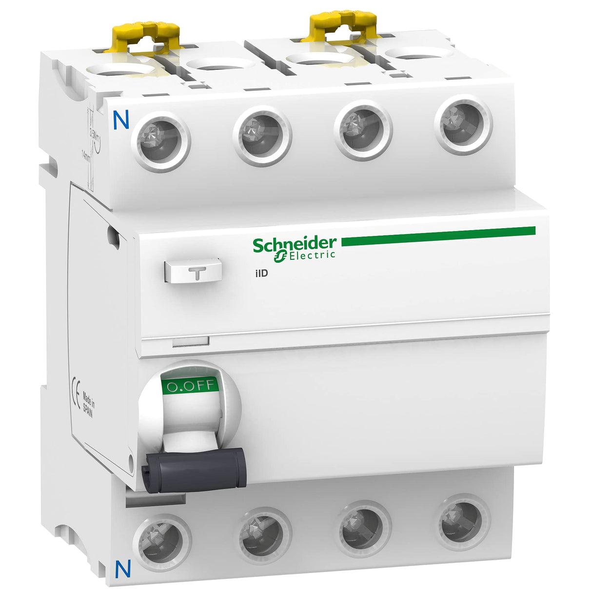 Schneider Electric A9R12440 Interruptor Diferencial Iid, 4P, 40A, 100 Ma, Clase Ac