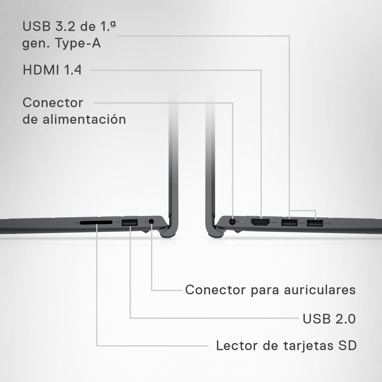Dell Inspiron 15 3520 Portátil de 15,6'' FHD, Intel Core i7 1255U, 16GB RAM, 512GB SSD, Intel Iris Xe Graphics, Windows 11, Teclado retroiluminado QWERTY Español, Carbon Black