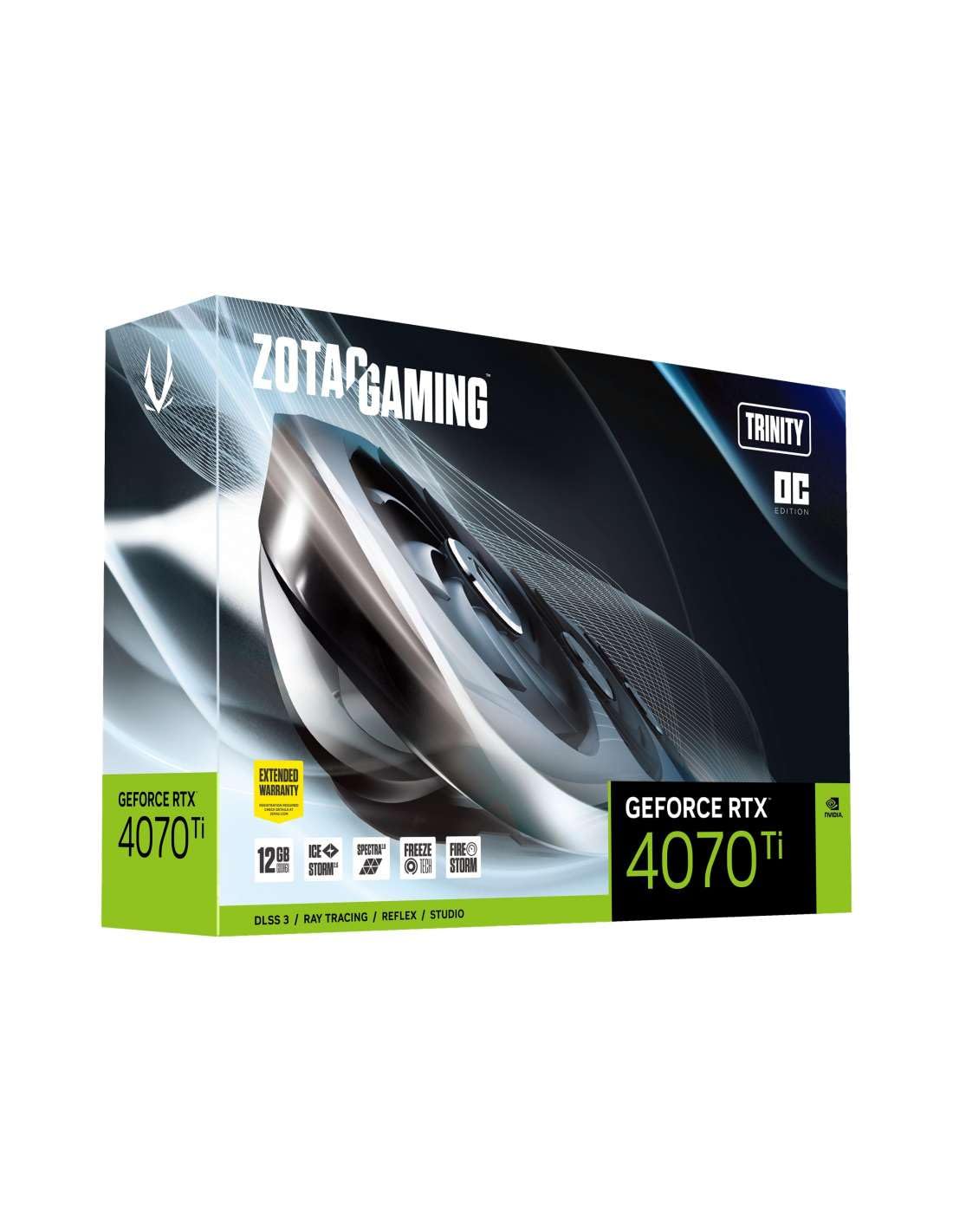 ZOTAC Tarjeta Gráfica GeForce RTX 4070 Ti Trinity OC 12 GB GDDR6X 12 GB RAM GeForce RTX 4070 Ti GEFORCE RTX 4070