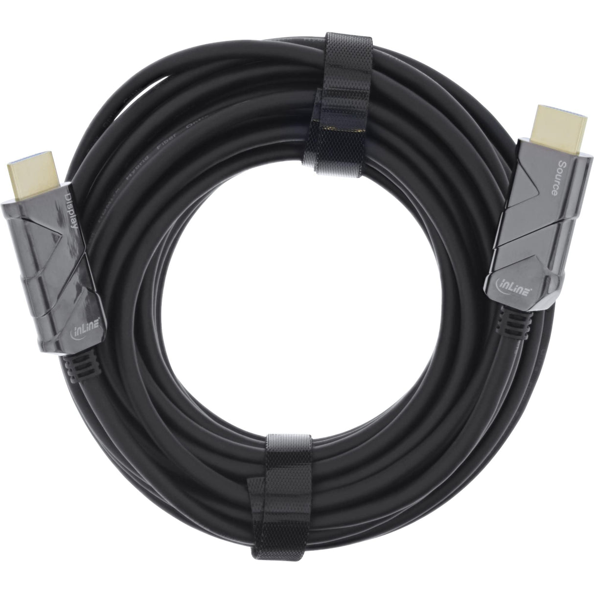 InLine® Cable HDMI AOC ultra alta velocidad HDMI 8K4K, negro, 100 m
