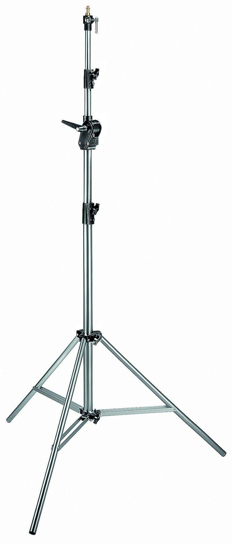 Manfrotto 420CSU - Jirafa, (soporte, pie y bolsa de arena de contrapeso), plateado