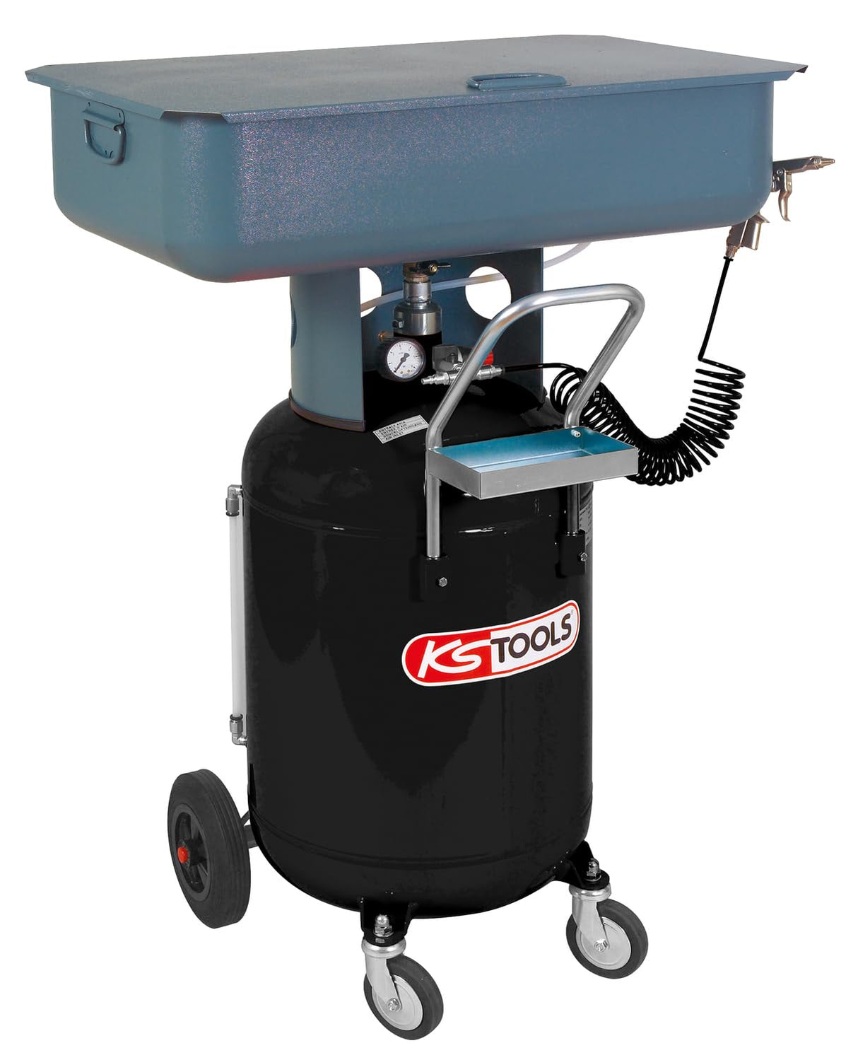 KS Tools 160.0040 Estación de limpieza móvil para pzs pequeñas, 60 l